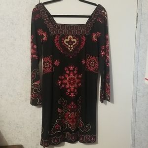 *FINAL* INC Square Neckline Flare Sleeve Dress